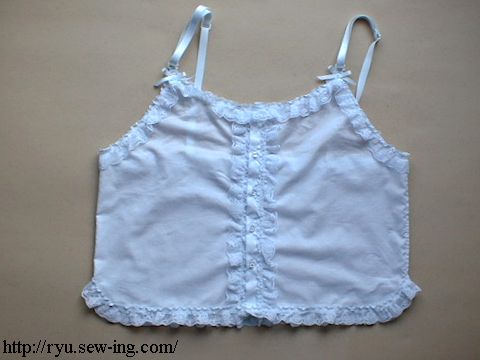前開きキャミソール